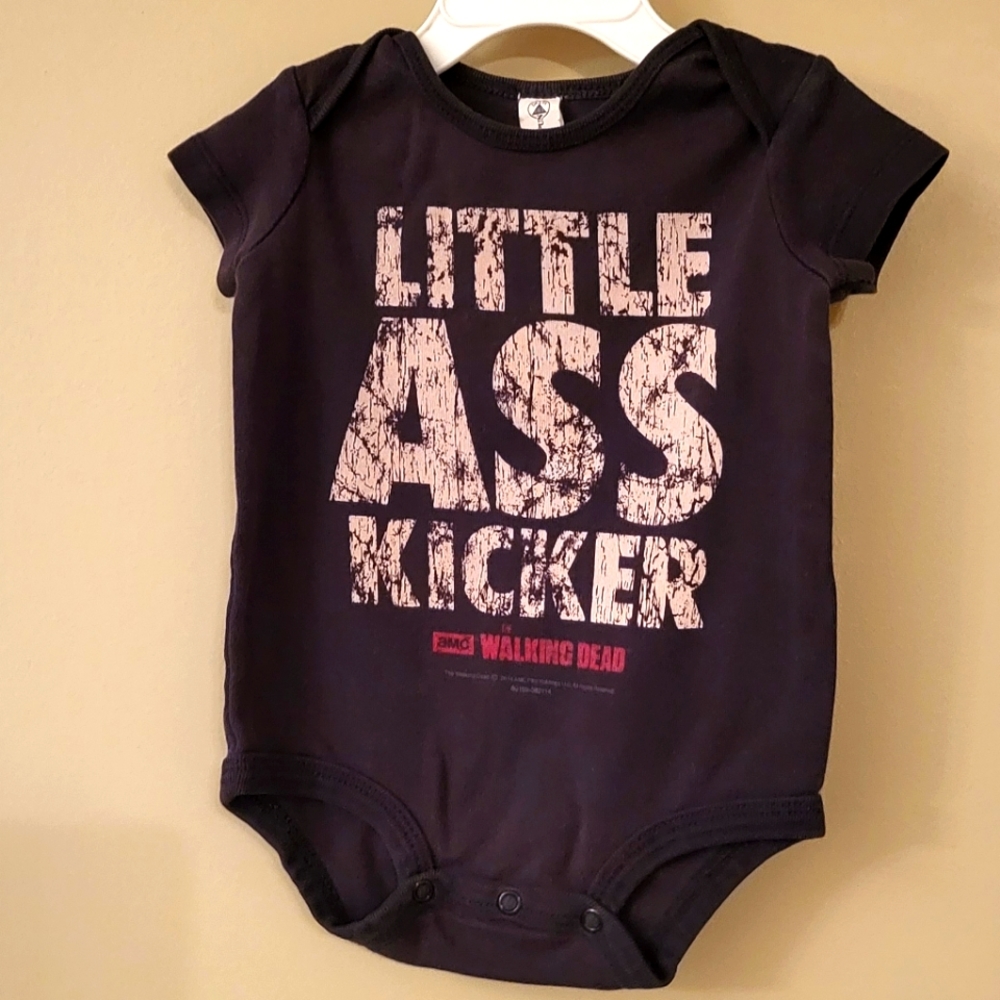 The Walking Dead "Little Ass Kicker" onesie/bodysuit